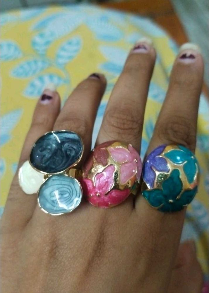 Boho Statement Rings Set of 3