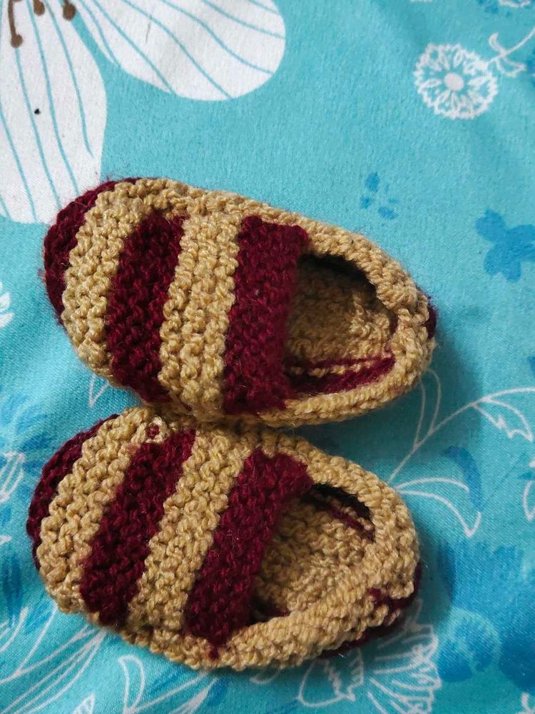 Handmade Knit Baby Sandals