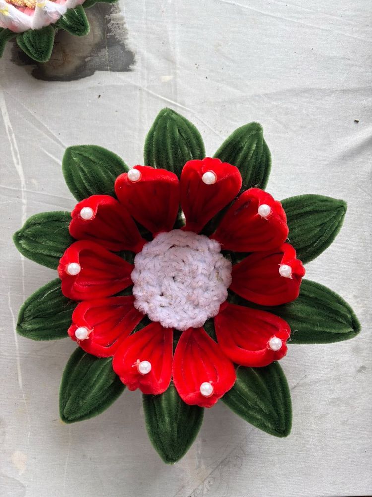 Handmade Red Flower for decoration