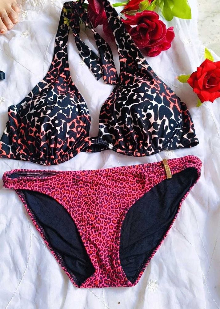 Leopard Print Bikini Set