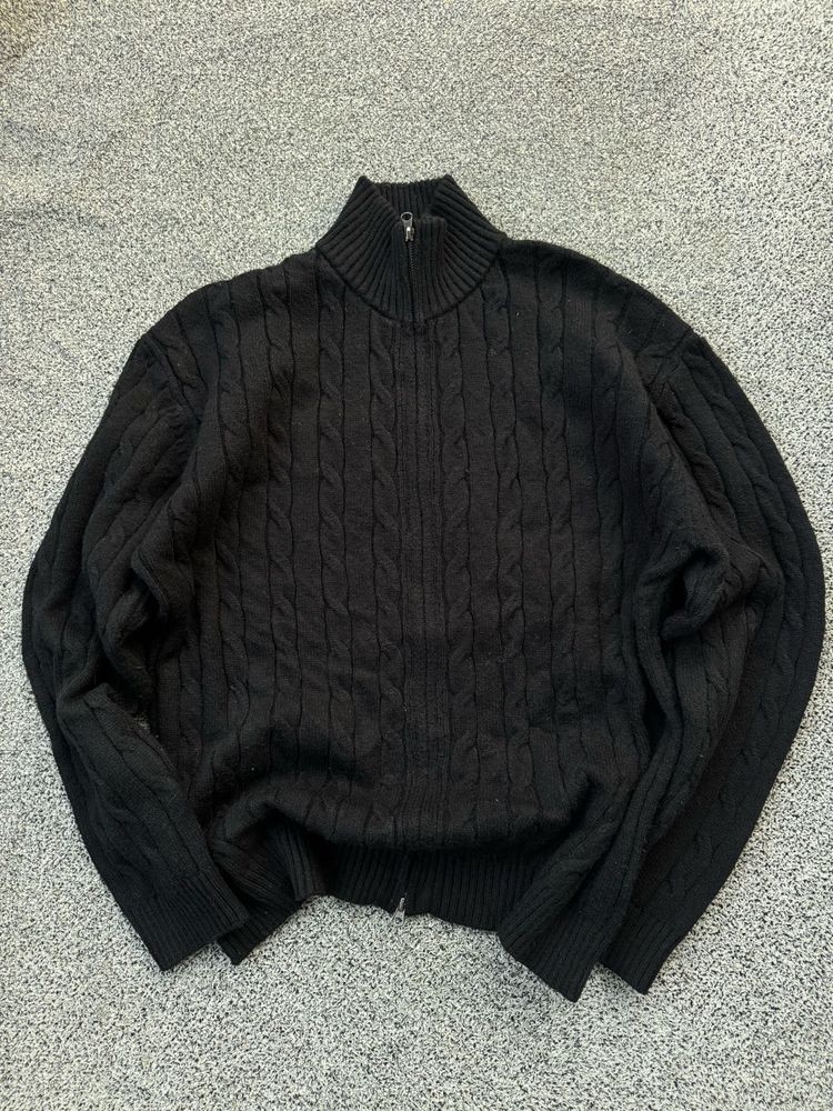 Black Cable Knit Sweater