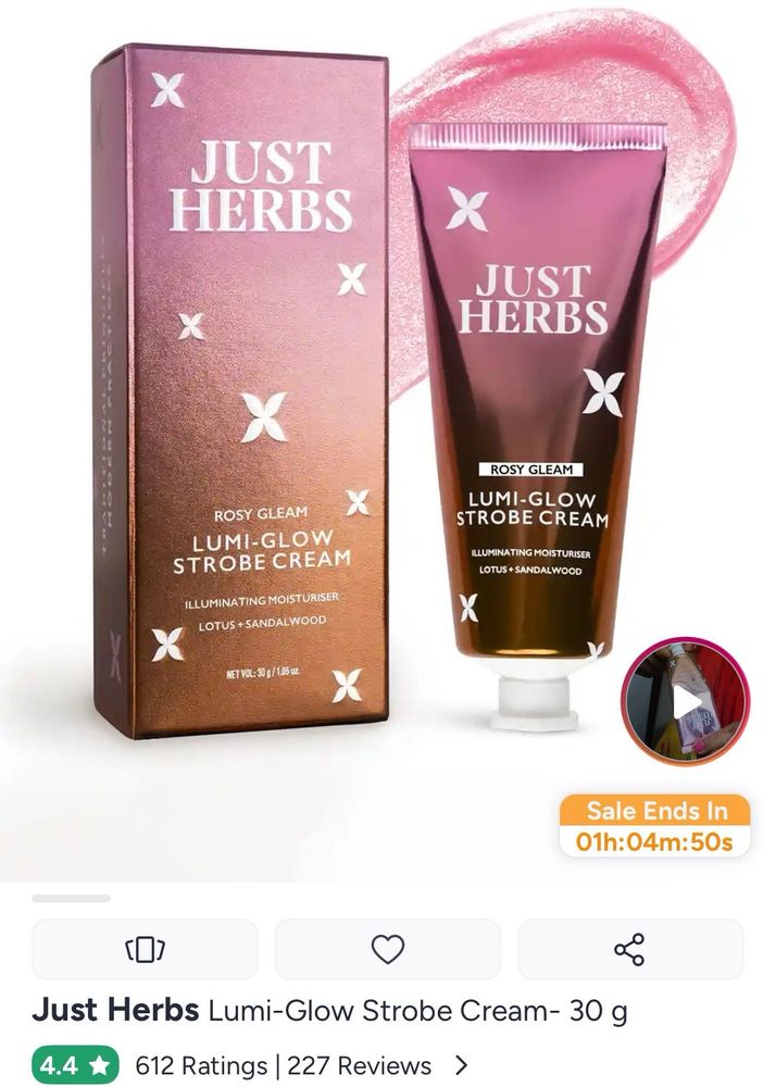 Just Herbs Lumi-Glow Strobe Cream