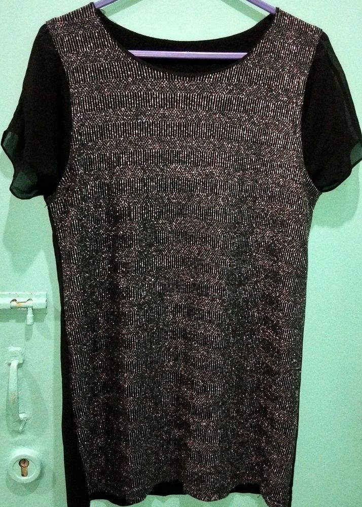 Sparkly Black Party Top