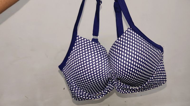 Tshirt Padded Bra Blue Colour
