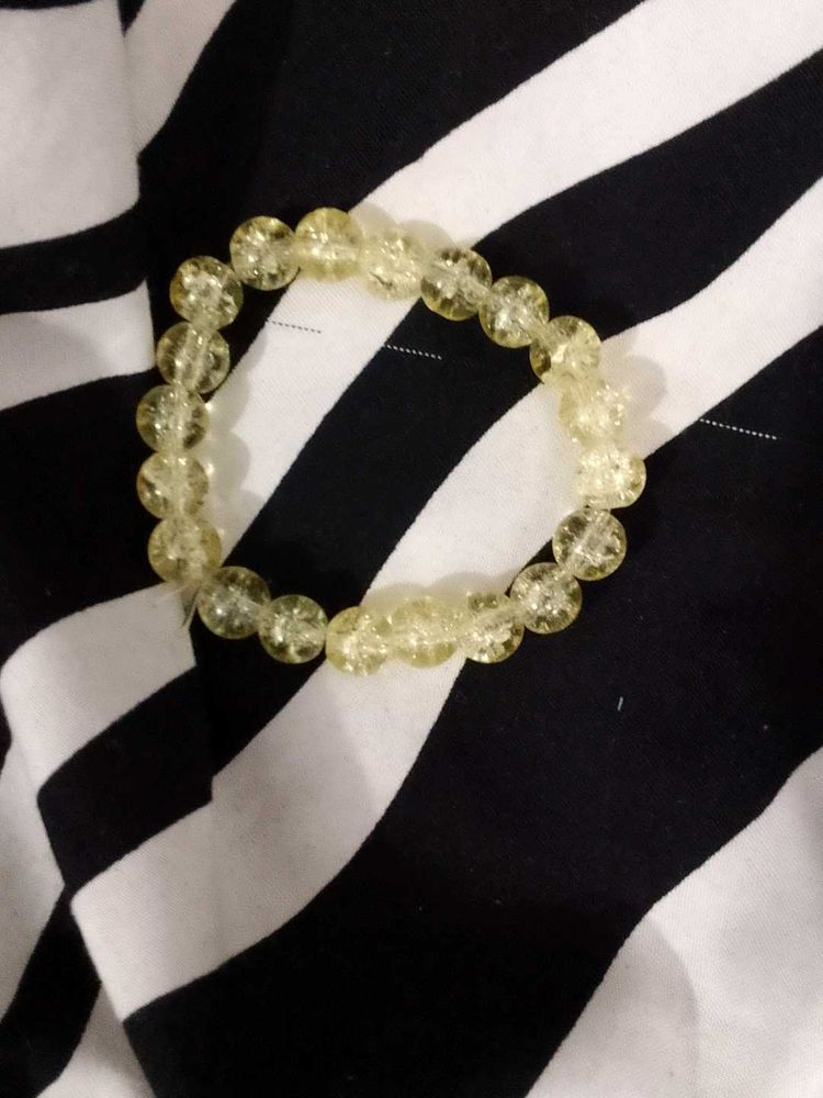 yellow Beaded Bracelet
