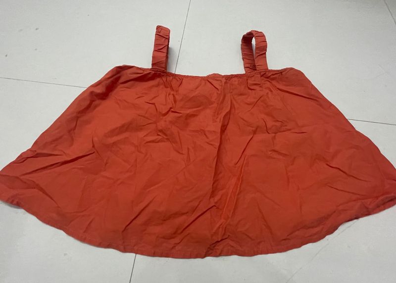 Orange Spaghetti Strap Top
