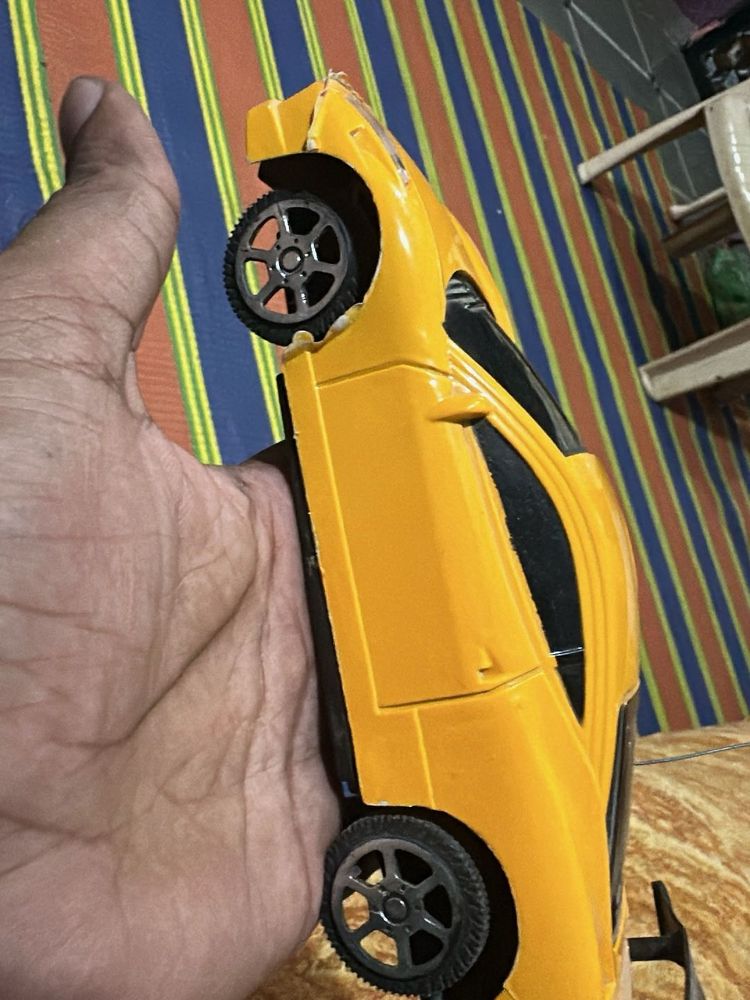 Yellow remote control Toy Sports Car