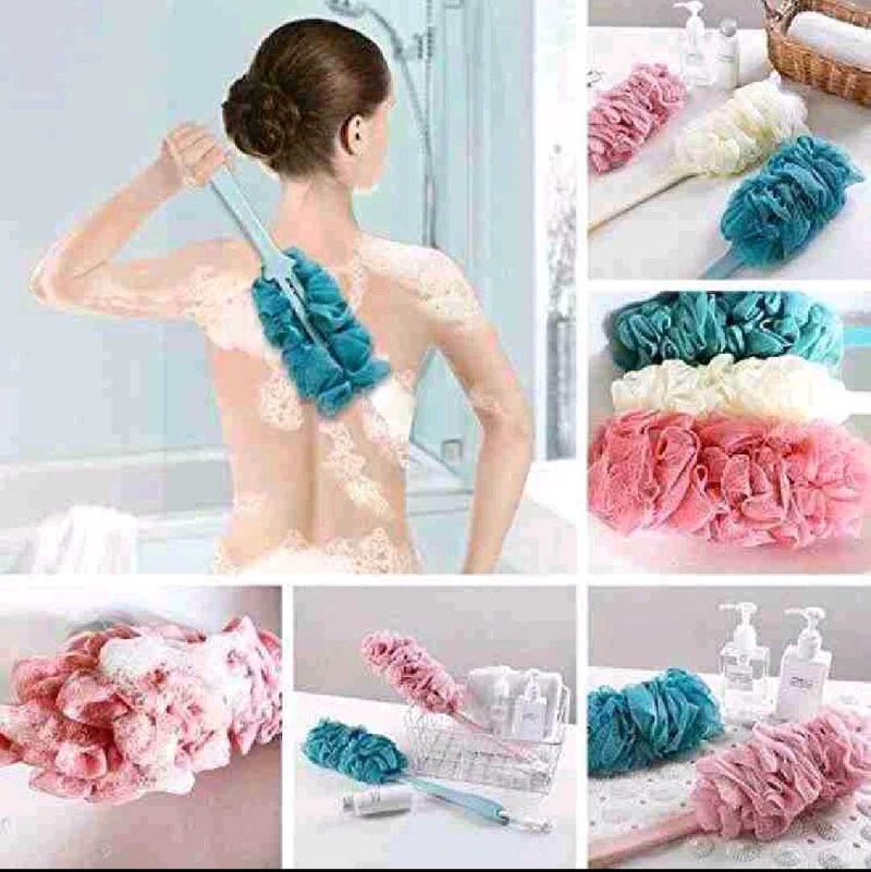 Premium Long-Handle Bath Loofah