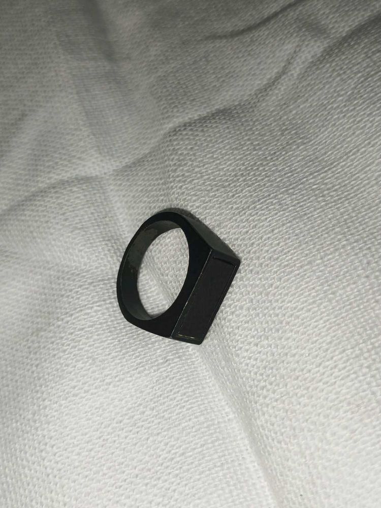 Sleek Black Statement Ring