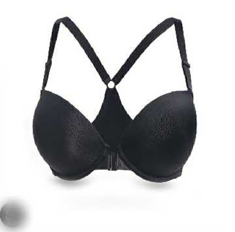 Black Front Closure Bra