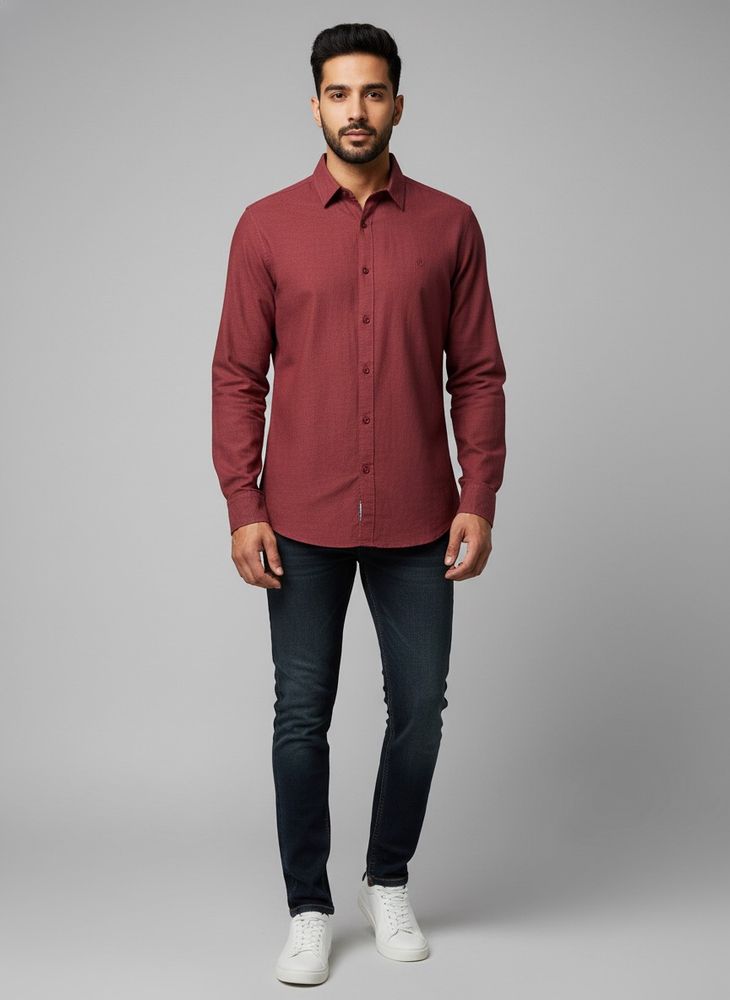 United Colors of Benetton Burgundy Shirt