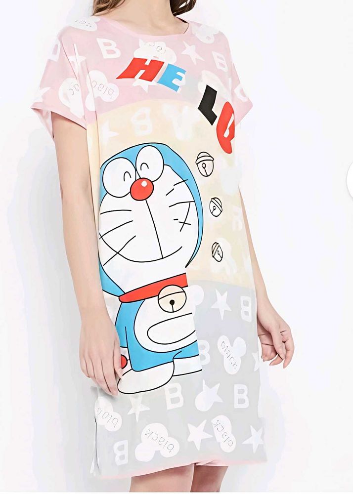 Doremon Printed Long Tshirt