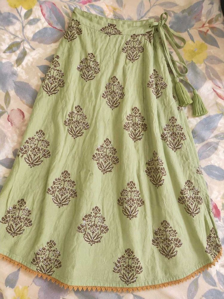 Ethnic Skirt 3/4 th length for 6 feet long girl