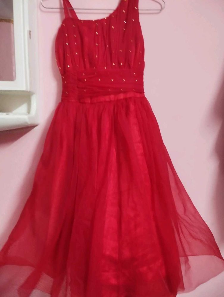 Sparkling Red Party Dress