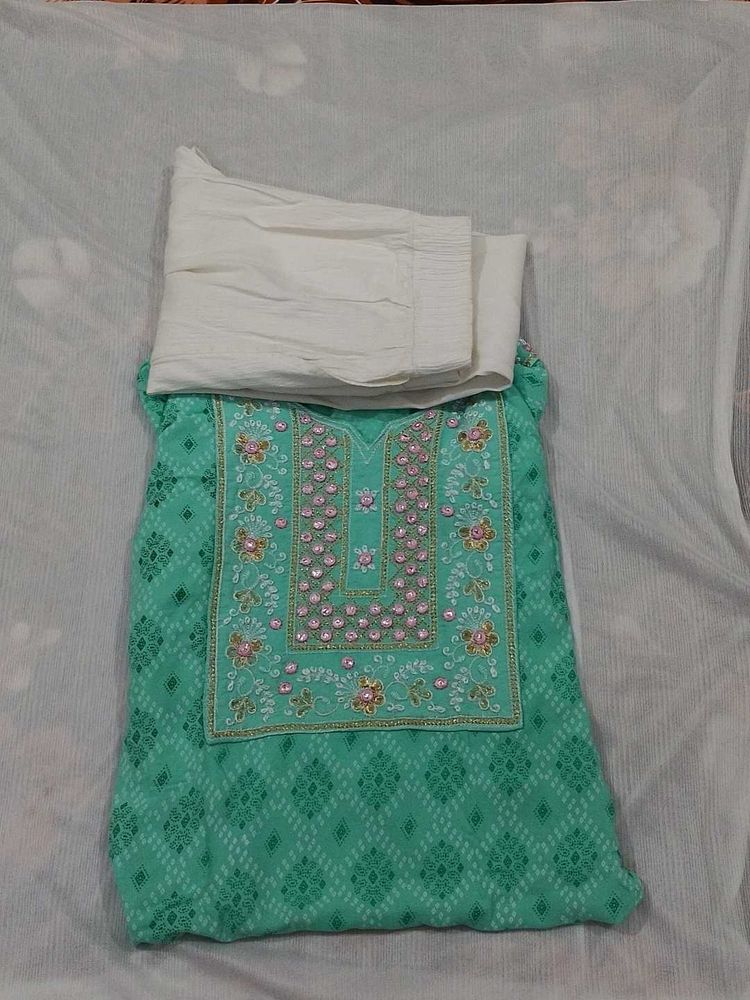 Embroidered Kurta Set with Pants
