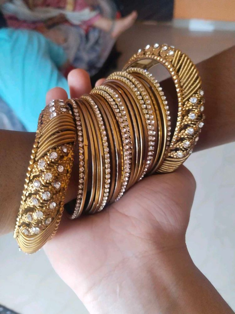 Set Of Bangles (Golden Colour)