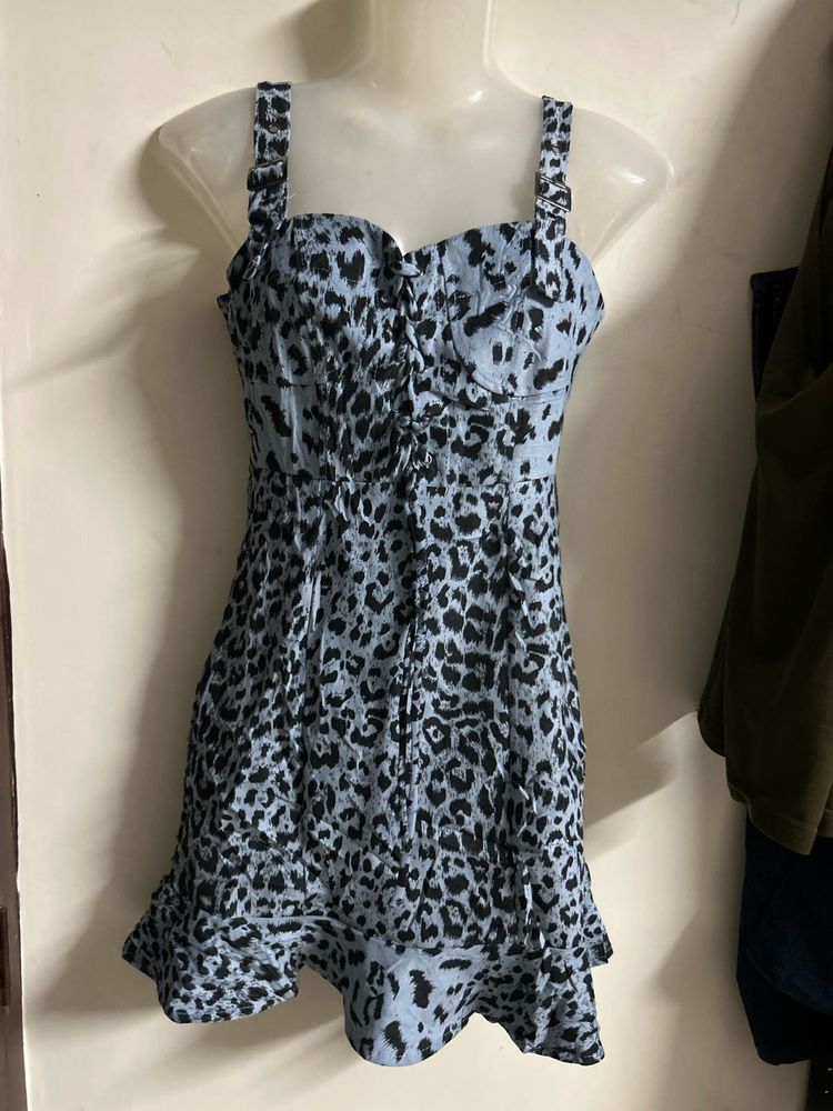 Leopard Print Mini Dress