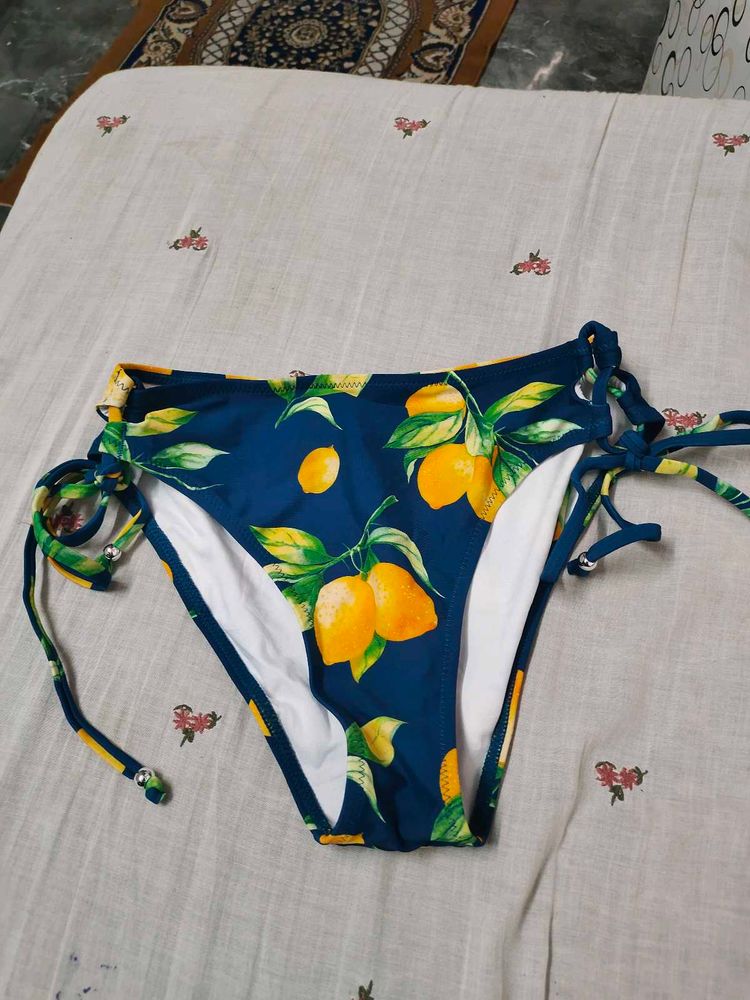 Lemon Print Bikini Bottoms