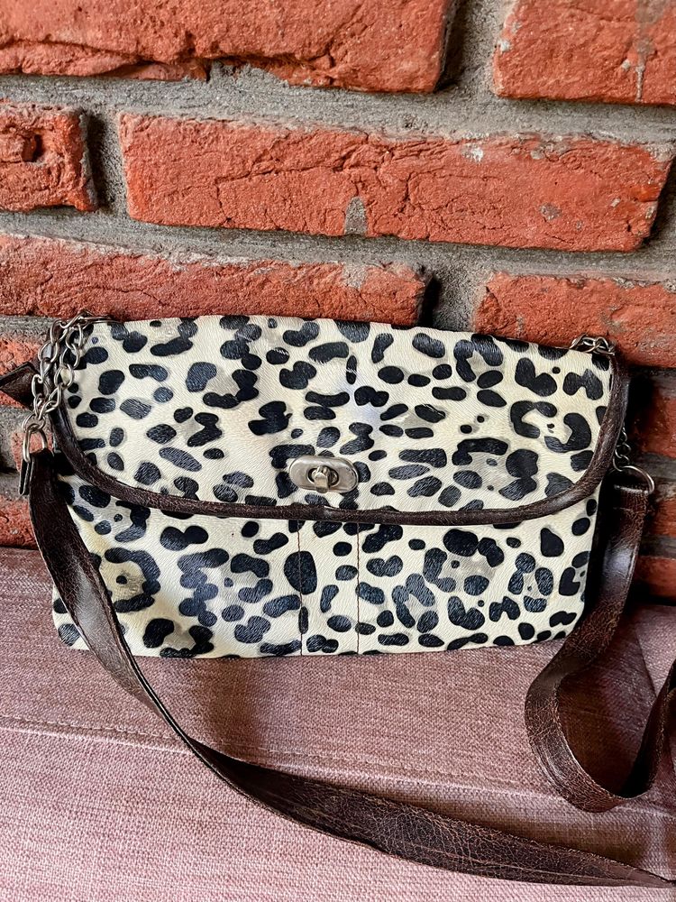 Leopard Print Sling Bag
