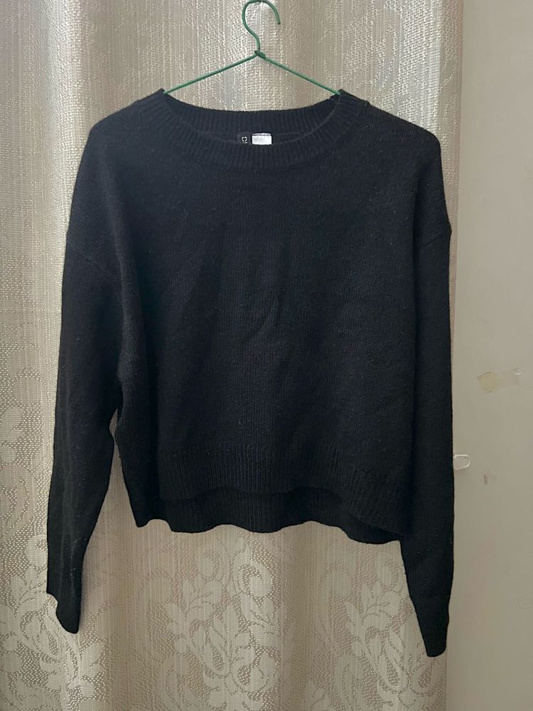 H&amp;M Black Crew Neck Sweater
