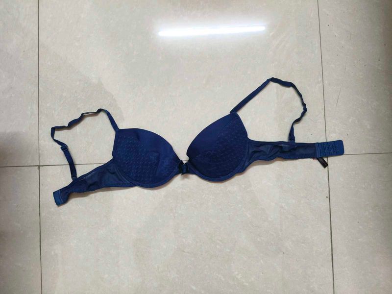 Blue Padded Bra