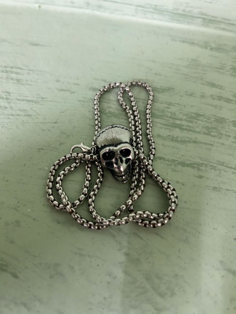Skull Pendant Chain Necklace
