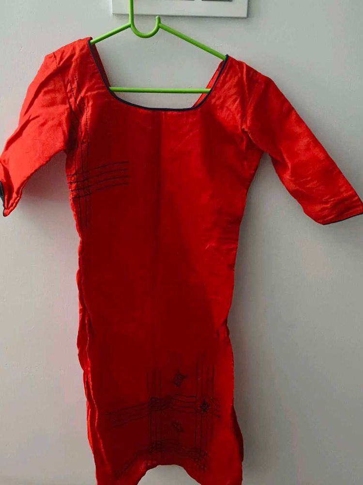 Red Ethnic Kurti