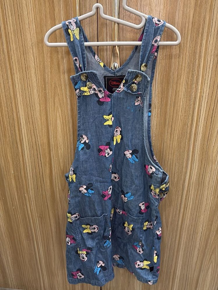 Denim Mickey Mouse Overall Dress