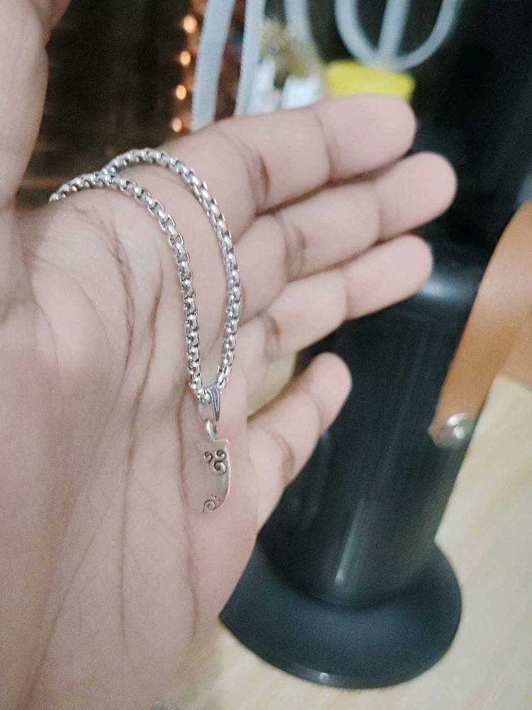 Silver Chain Necklace Pendant