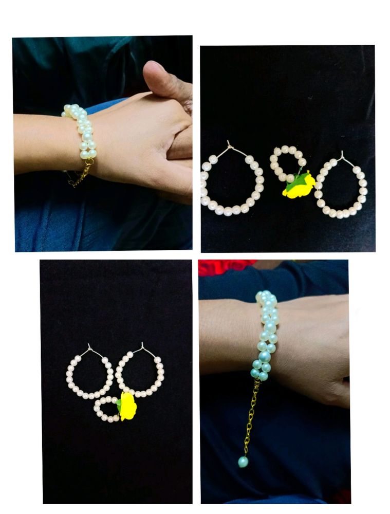 Bracelet With Earrings With Ring