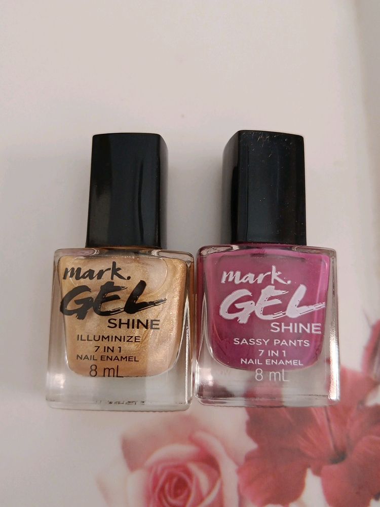 Avon Mark Gel Shine Combo 2 Big Nail paints