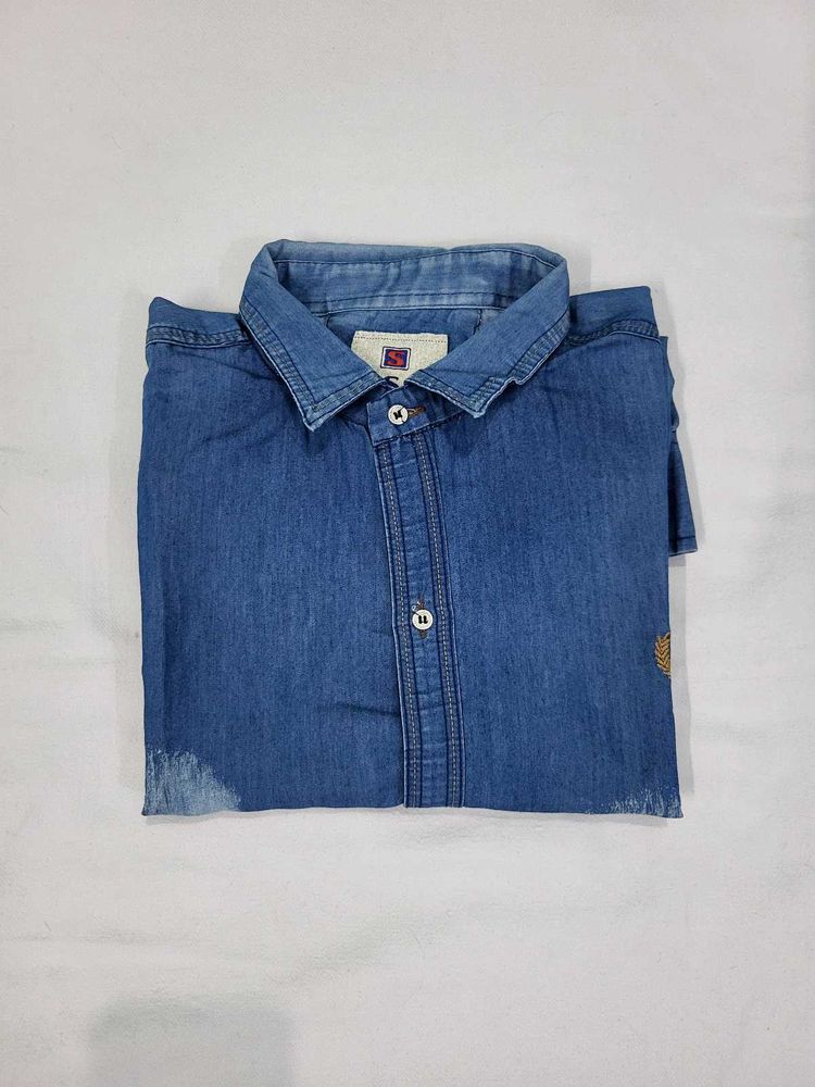Blue Vintage Denim Shirt