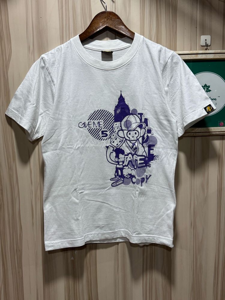 Jungle Ape White Cotton TShirt