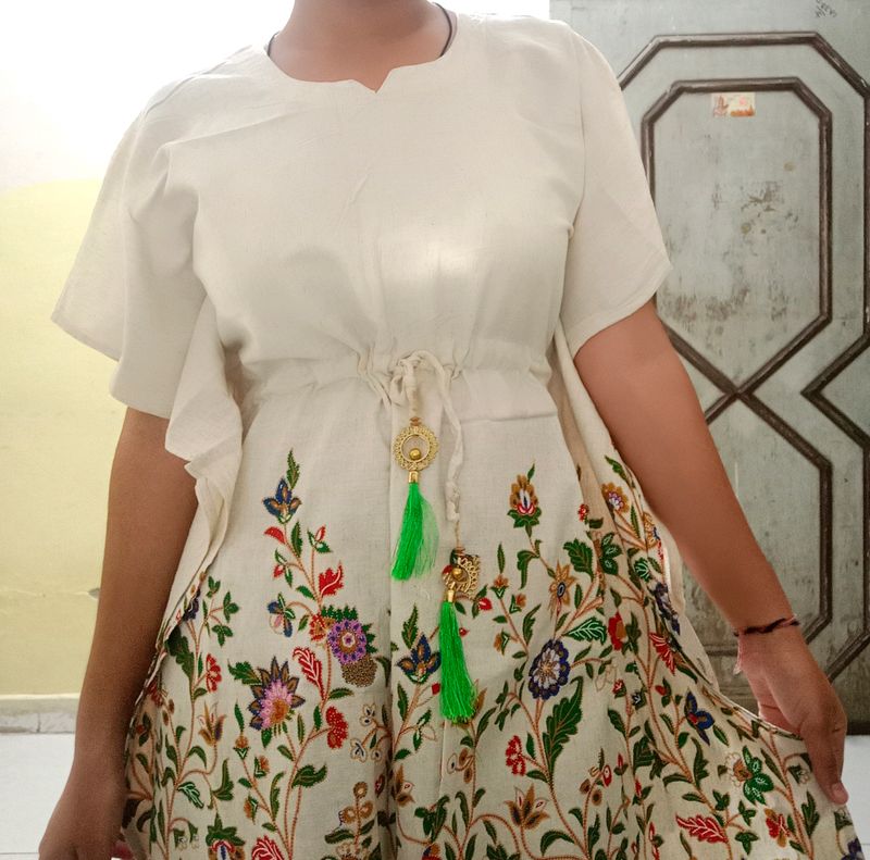 Floral Embroidered Kaftan