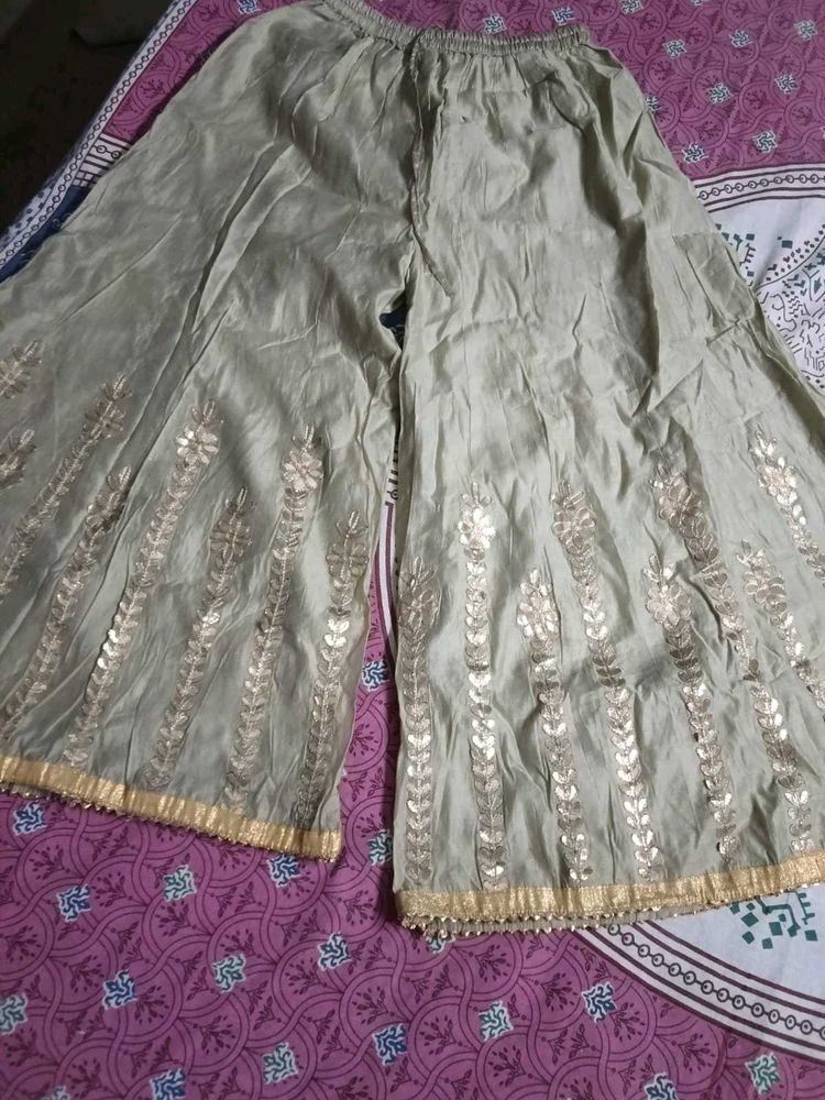 Gotta Patti Work Sharara Suit
