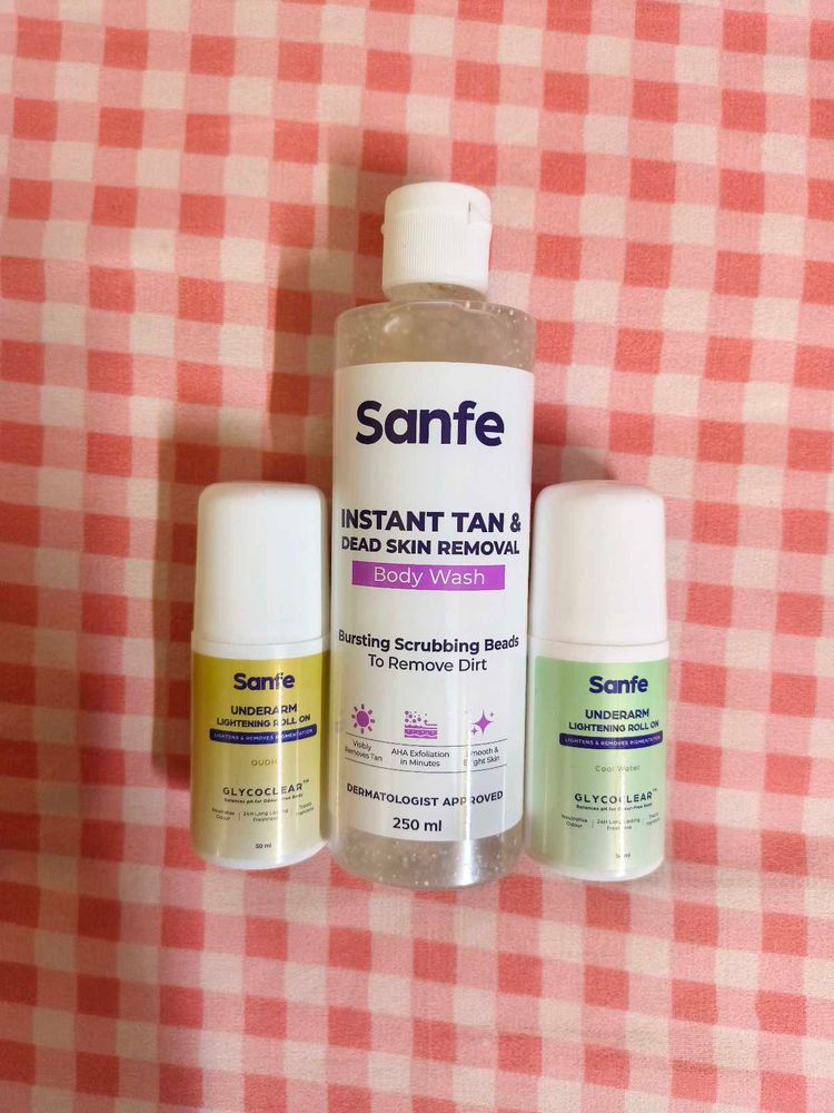 Sanfe Body Wash &amp; Underarm Roll-Ons