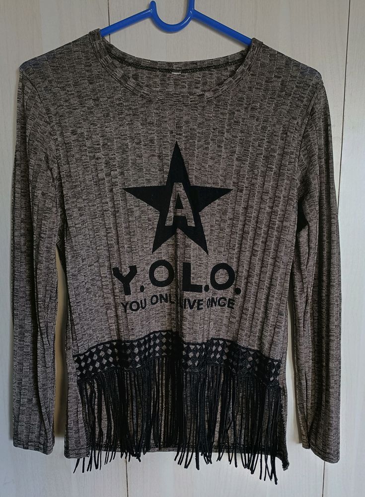 YOLO shiny top