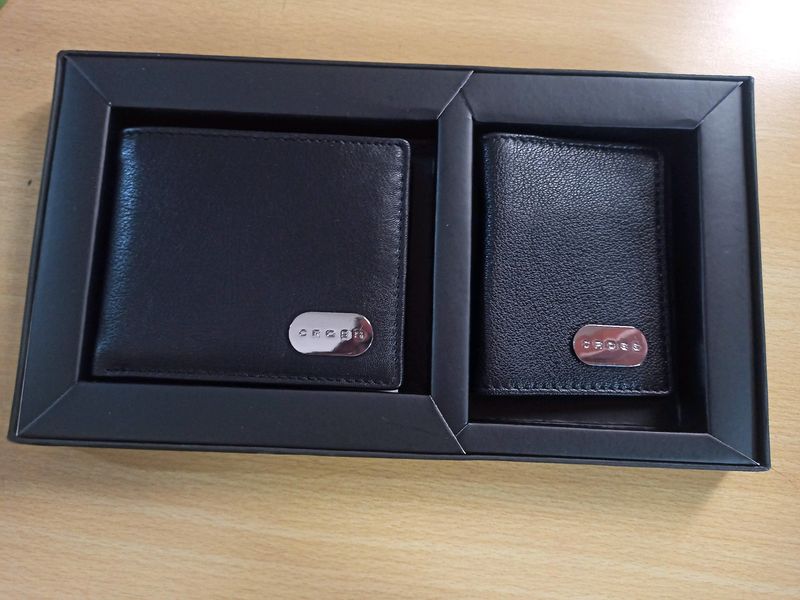 CROSS Leather Wallet, Fancy Mens L