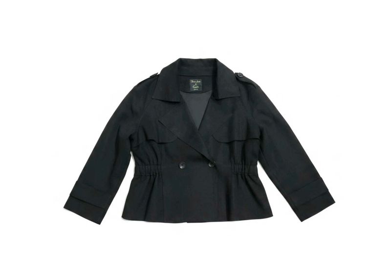 Chic Black Double-Breasted Jacket