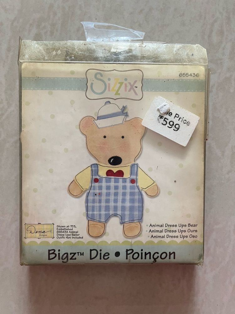 Teddy Bear Die Cast Board - Sizzix