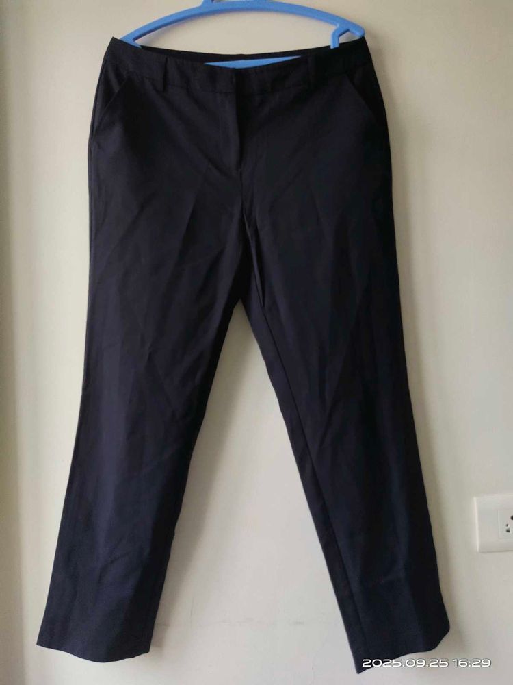 Navy Blue Trousers - 34 waist
