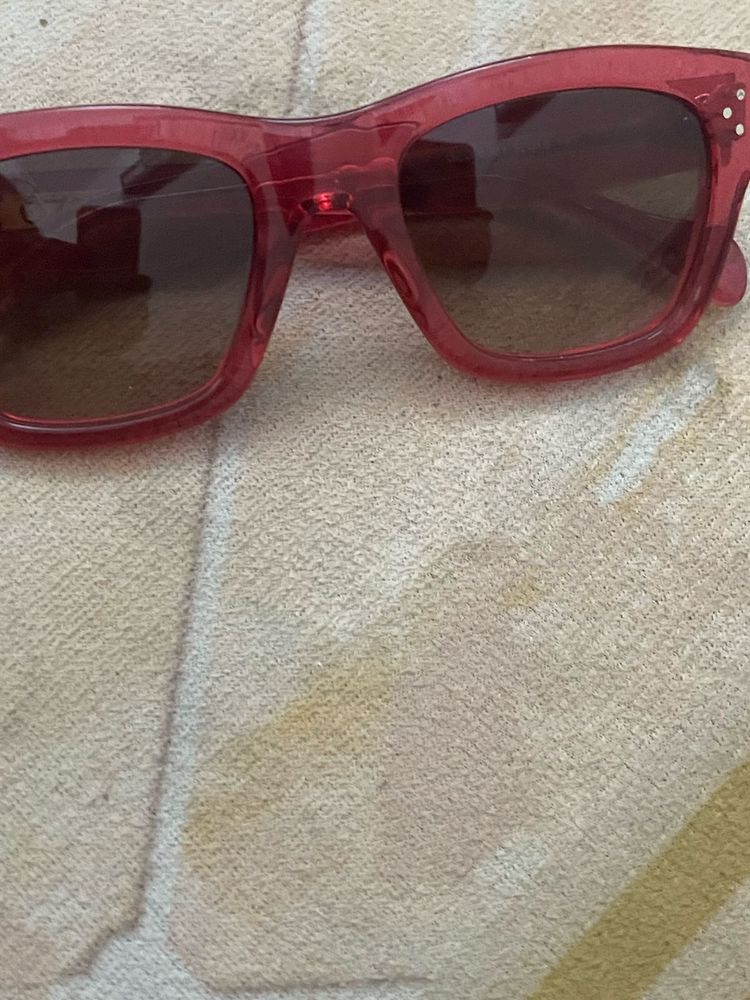 Chic Pink Transparent Sunglasses