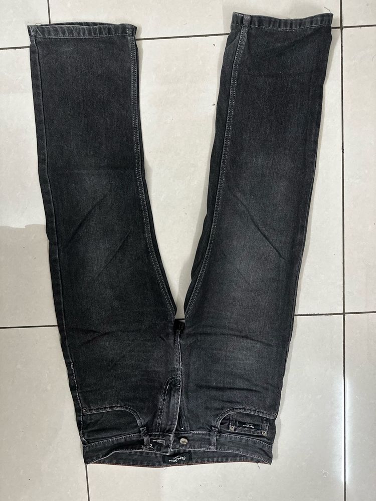Dark Grey Denim Jeans