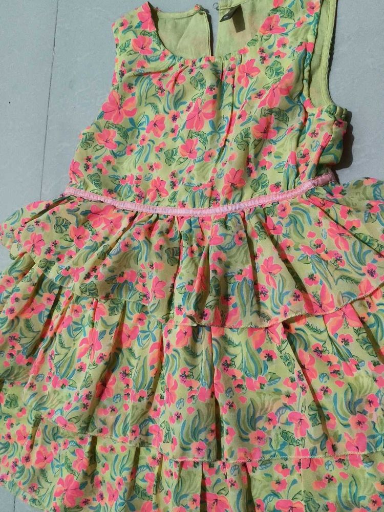 Floral Print Girls Dress