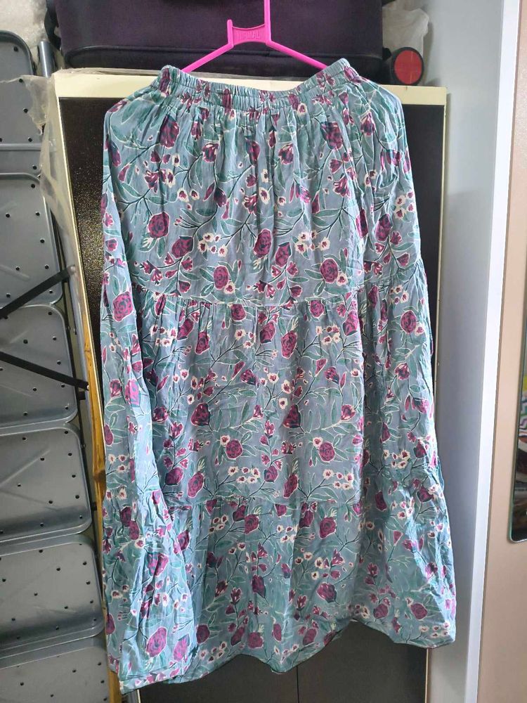 Boho Floral Print skirt
