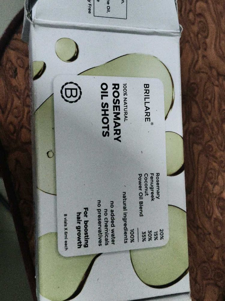 Brillare Rosemary Oil Shots for Hair Growth