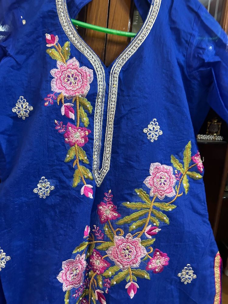 Suit With Plazo And Dupatta