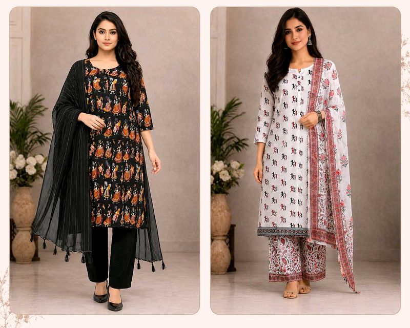 2️⃣ ♥️🩷Kalamkari Suits