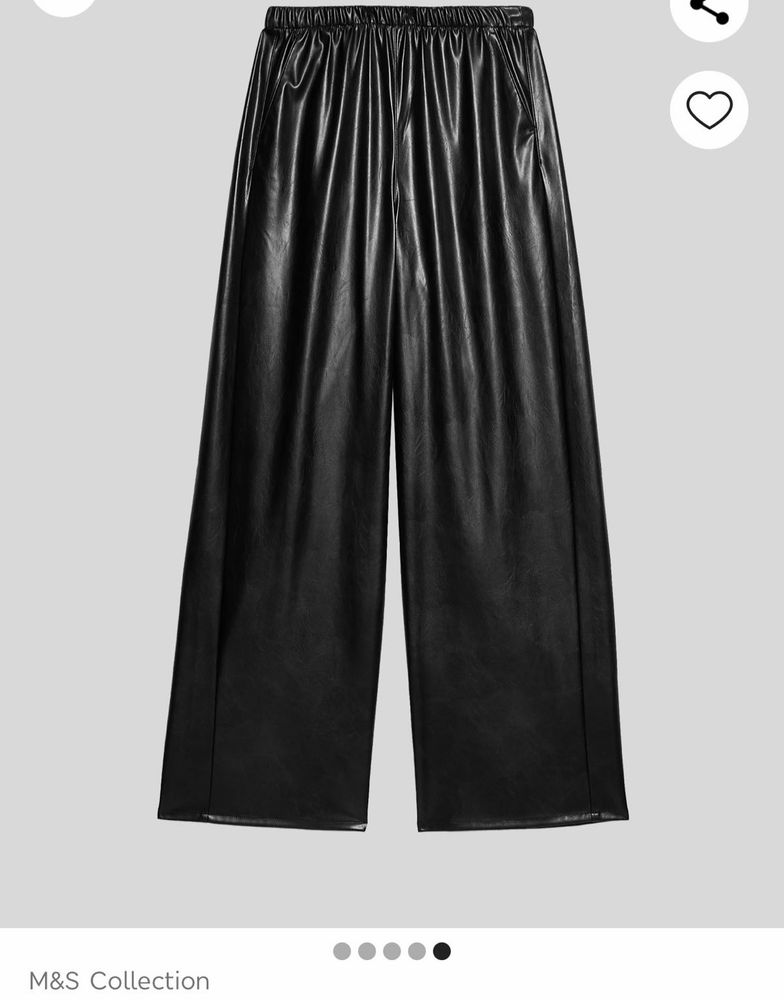 Marks &amp; Spencer Faux Leather Pants