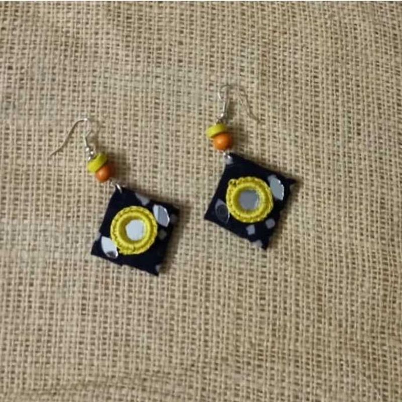 Handcrafted Fabric Earrings